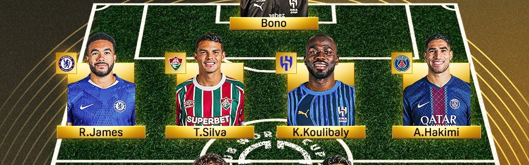 世俱杯1/8决赛最佳阵容：布努领衔，凯恩、帕尔默在列